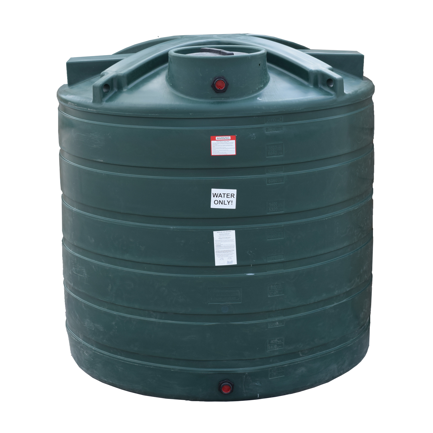Enduraplas 1,750 Gallon Water Storage Tank.